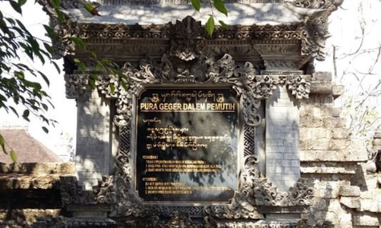Alamat Pura Geger Dalem Pemutih